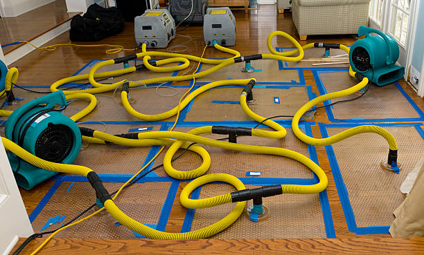 Professional Flood Damage Restoration technician working in Quincy, MA